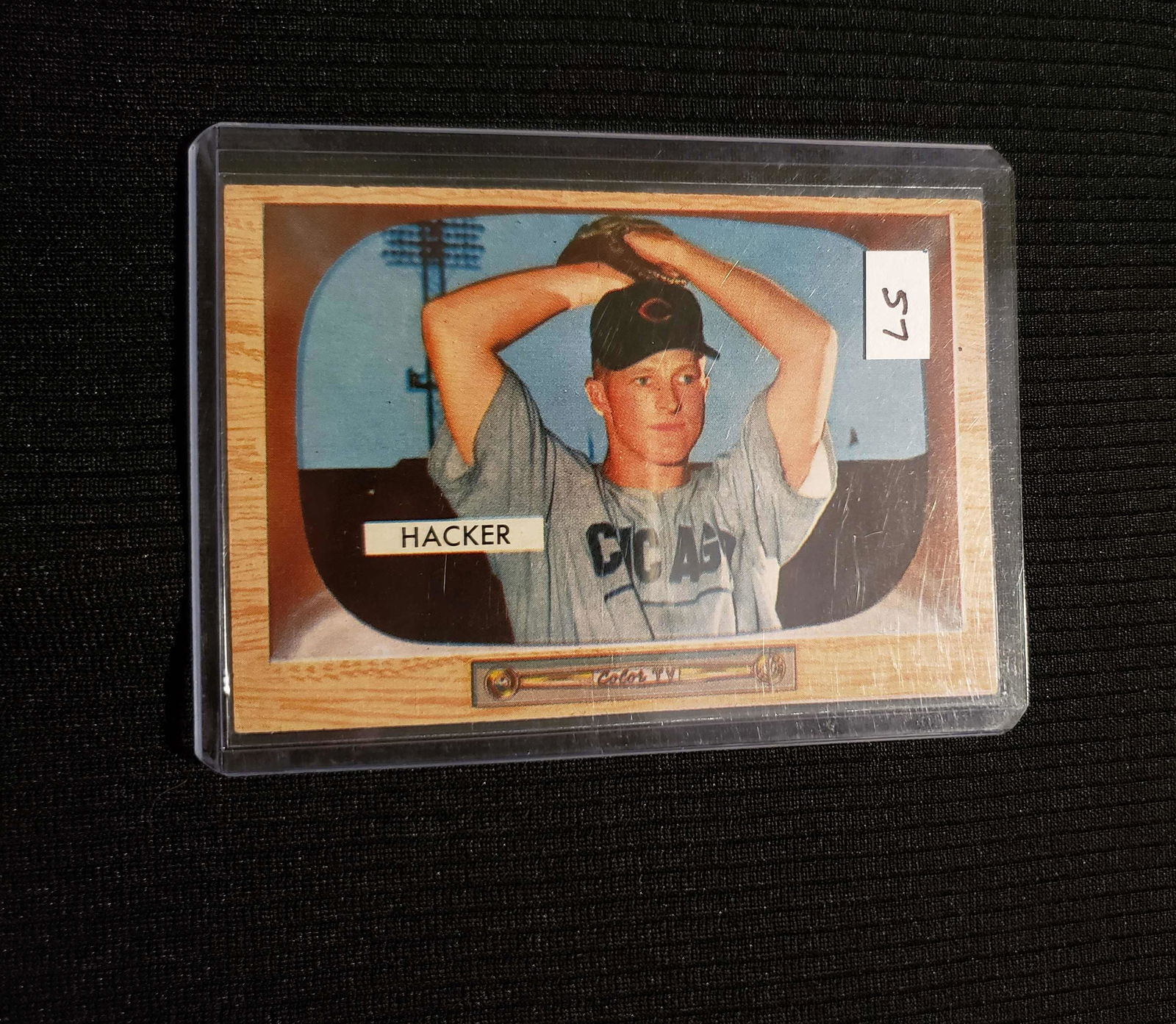 1955 BOWMAN BASEBALL #8 WARREN HACKER CHICAGO CUBS (1 of 2)