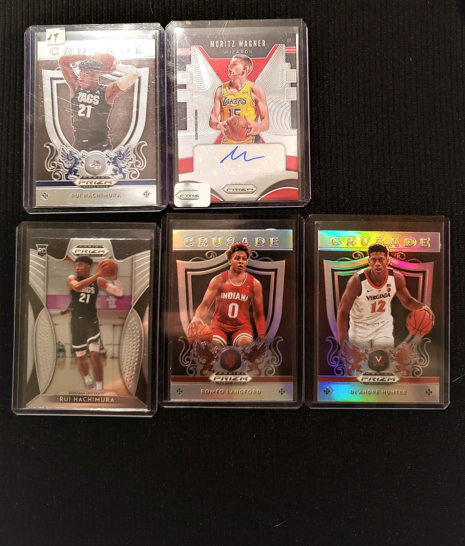 LOT OF 5 PRIZM BASKETBALL ROOKIE AND SIGNATURE CARDS (1 of 1)