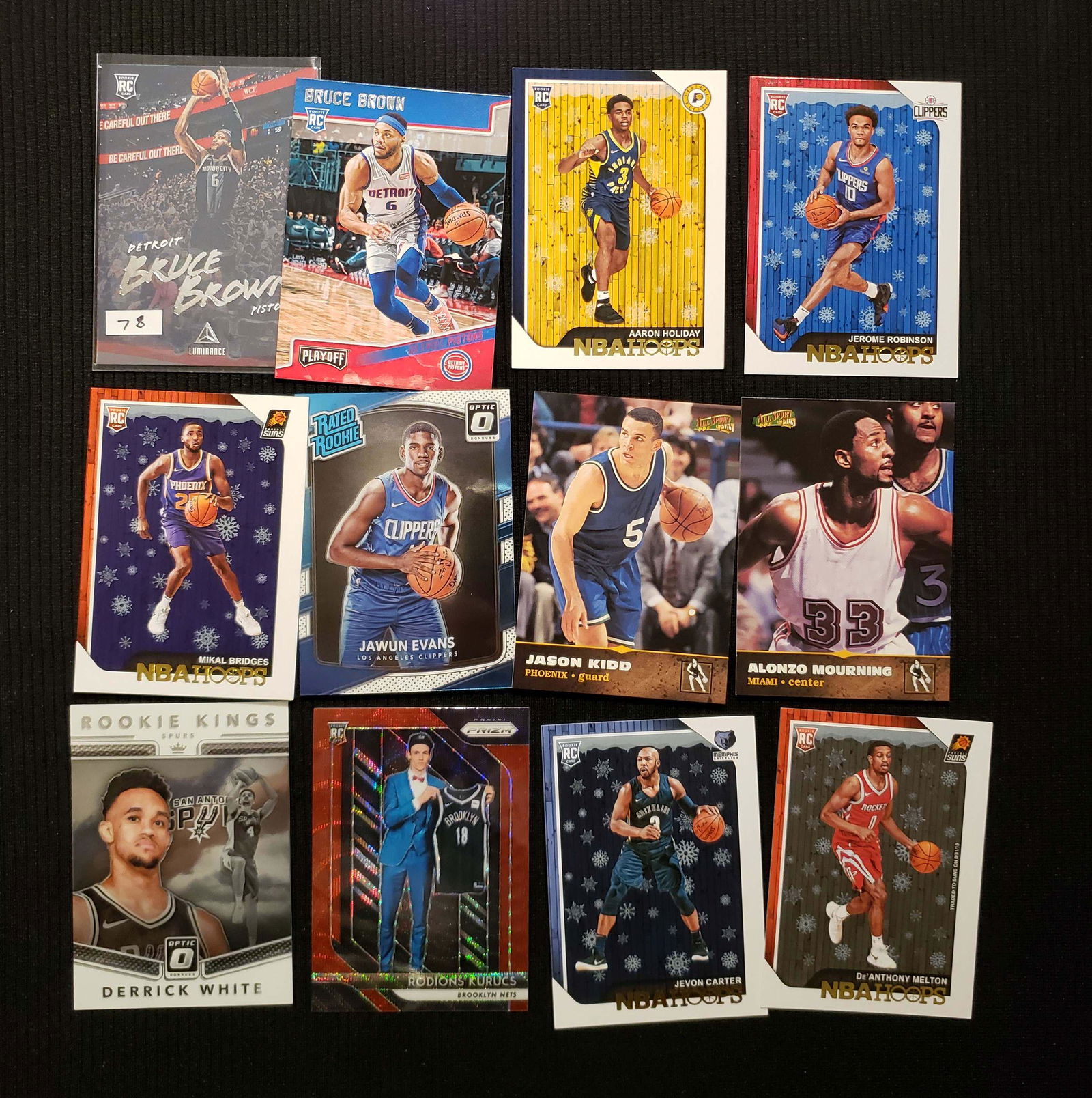 LOT OF 12 NBA ROOKIE BASKETBALL CARDS (1 of 1)