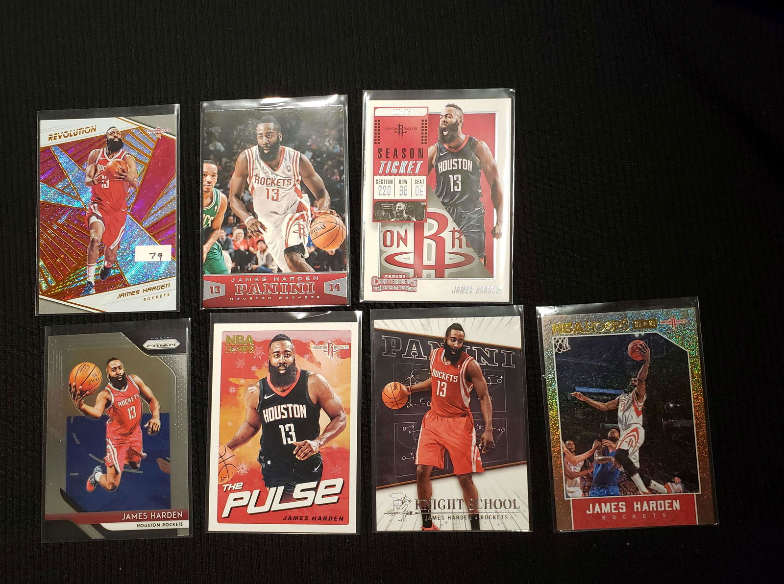 LOT OF 6 JAMES HARDEN HOUSTON ROCKETS CARDS (1 of 1)