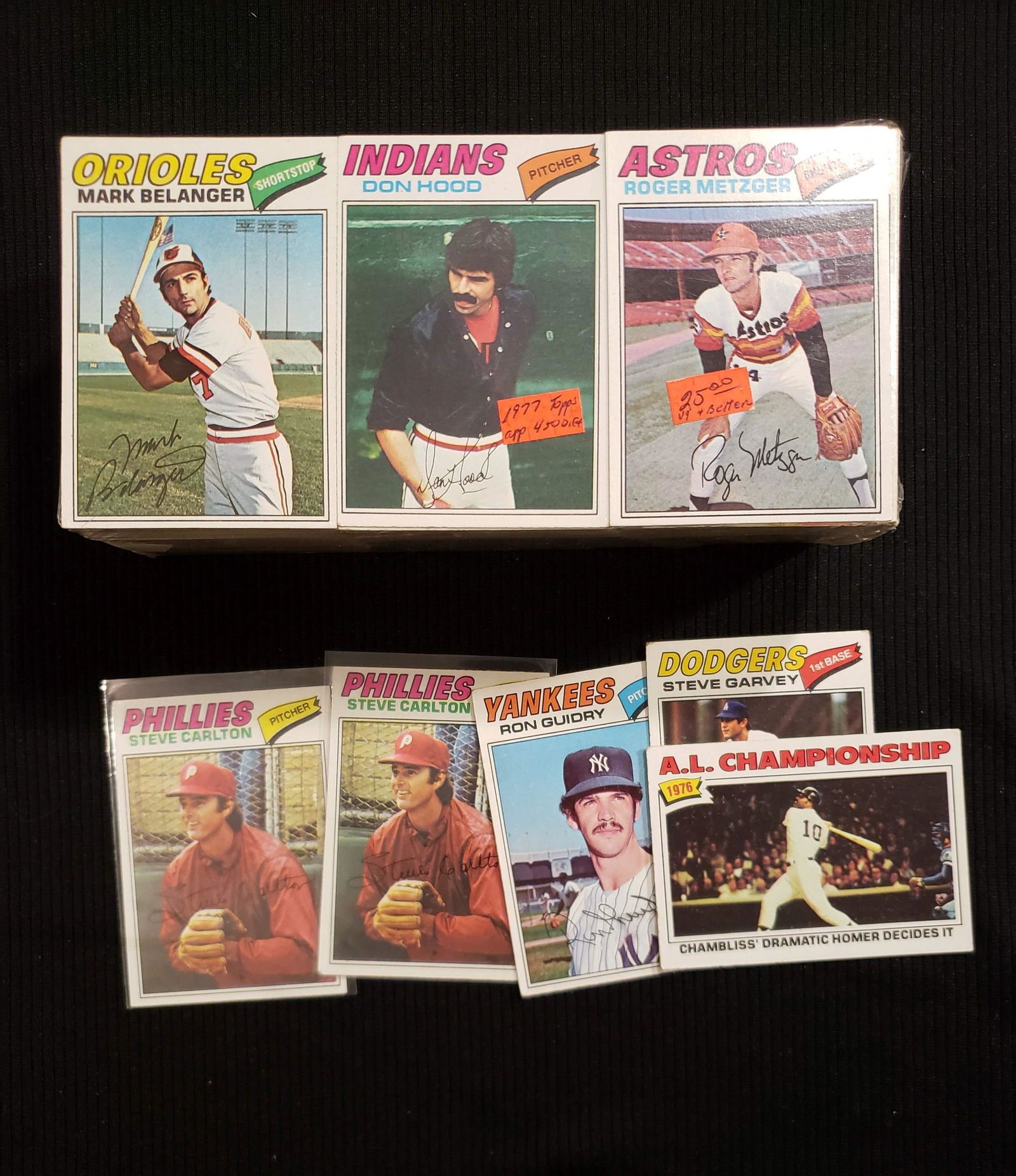 1977 TOPPS BASEBALL STARTER SET 450 DIFFERENT CARDS (1 of 2)