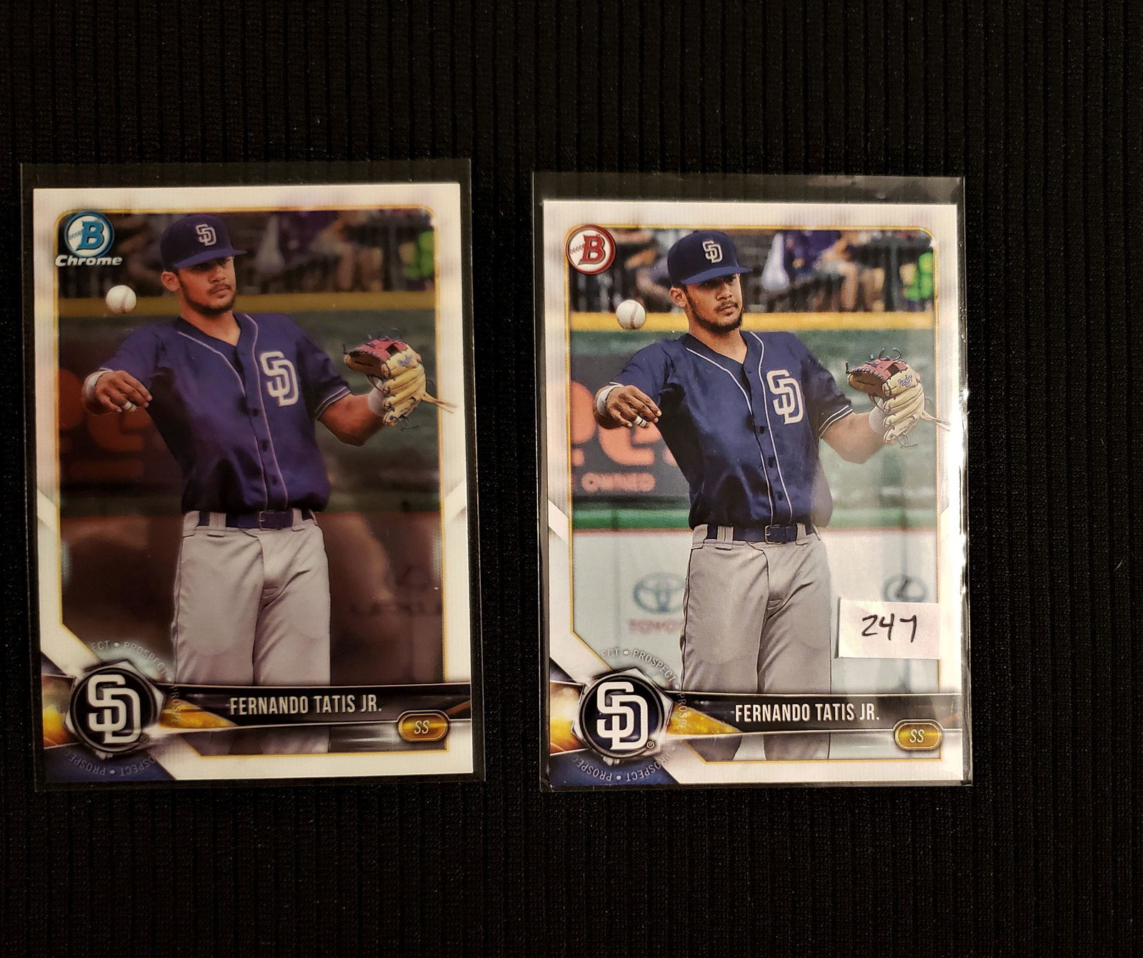 2018 BOWMAN CHROME & PAPER FERNANDO TATIS JR. RC (1 of 1)