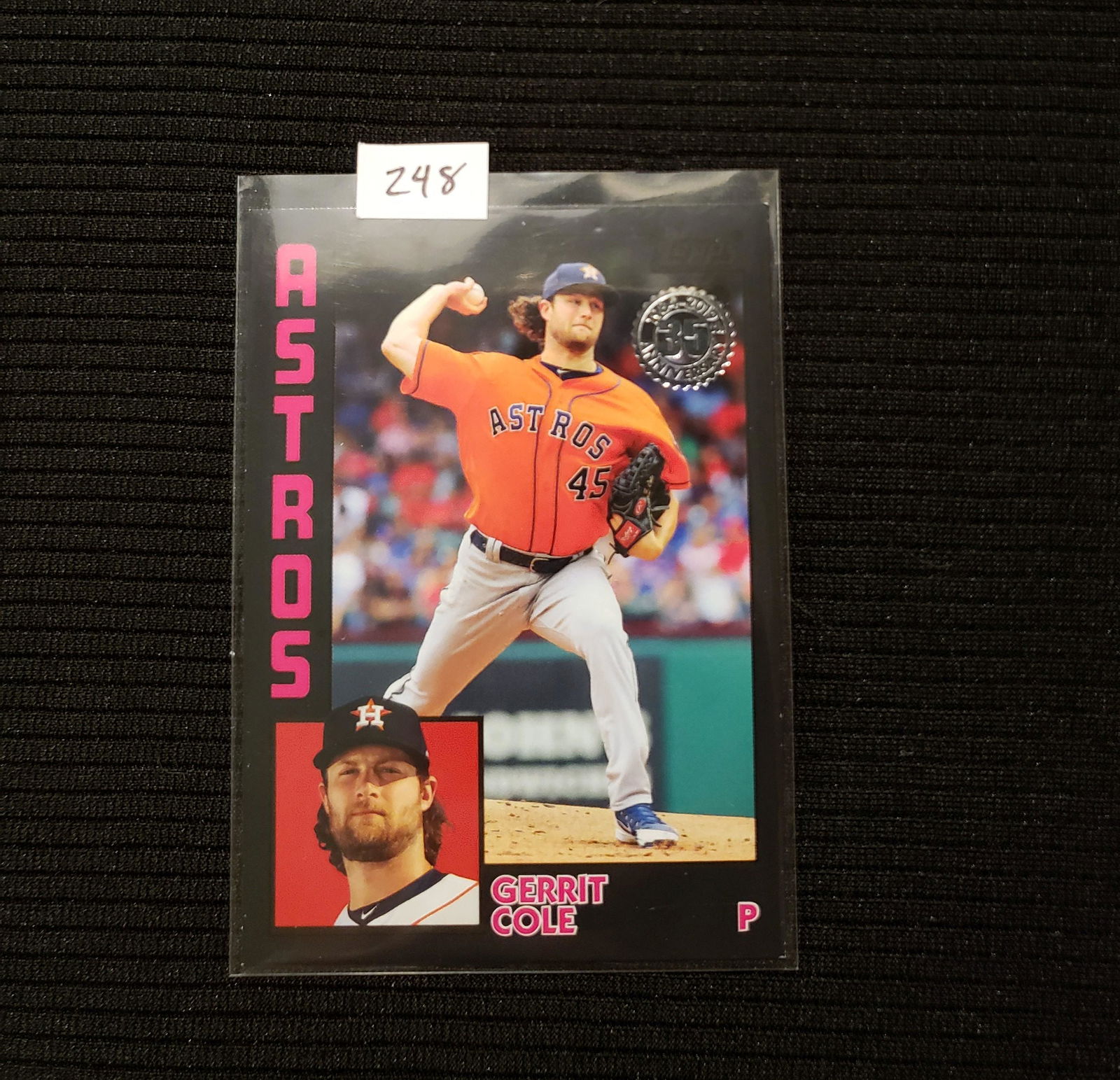 GERRIT COLE TOPPS 35TH ANNIV. BLACK SHORT PRINT 200/299 (1 of 2)
