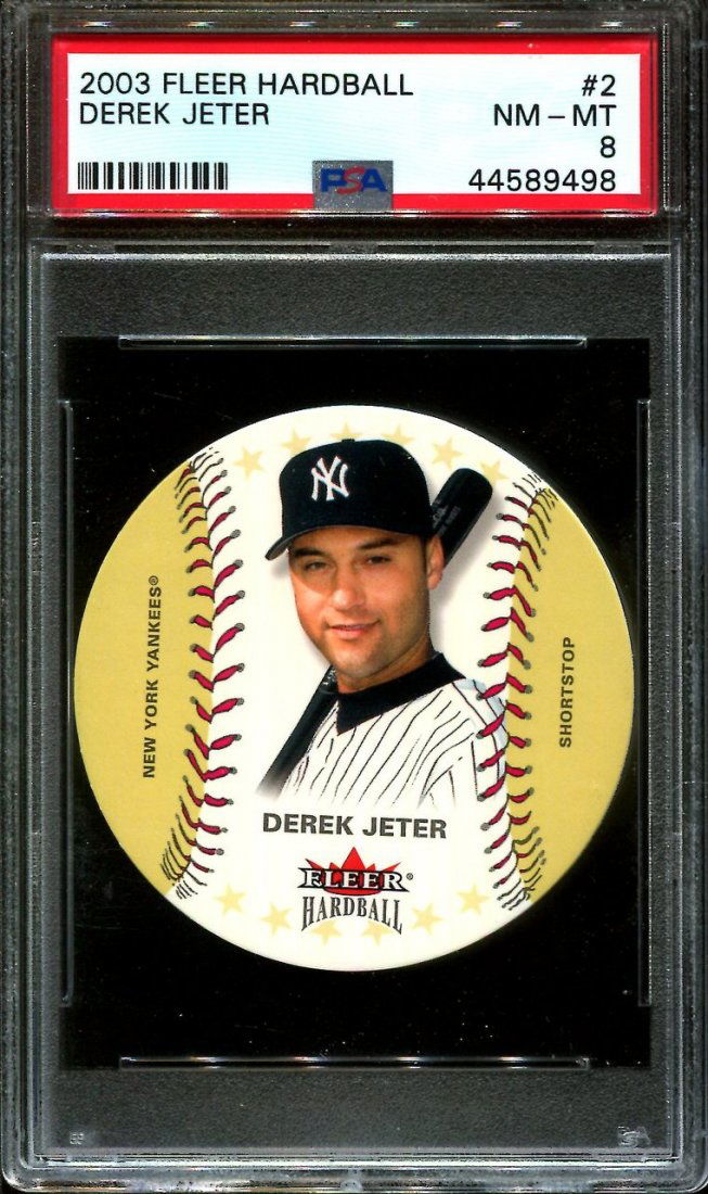 2003 FLEER HARDBALL #2 DEREK JETER YANKEES POP 1 PSA 8 (1 of 1)