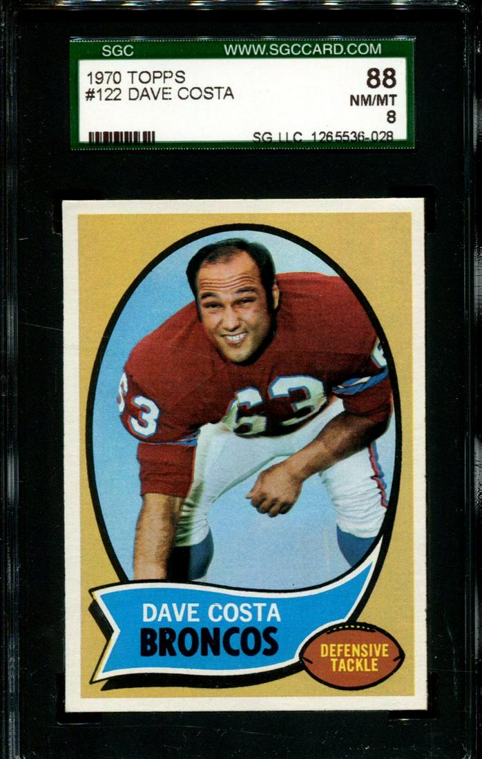 SGC GRADED 1970 TOPPS FOOTBALL CARD (1 of 1)