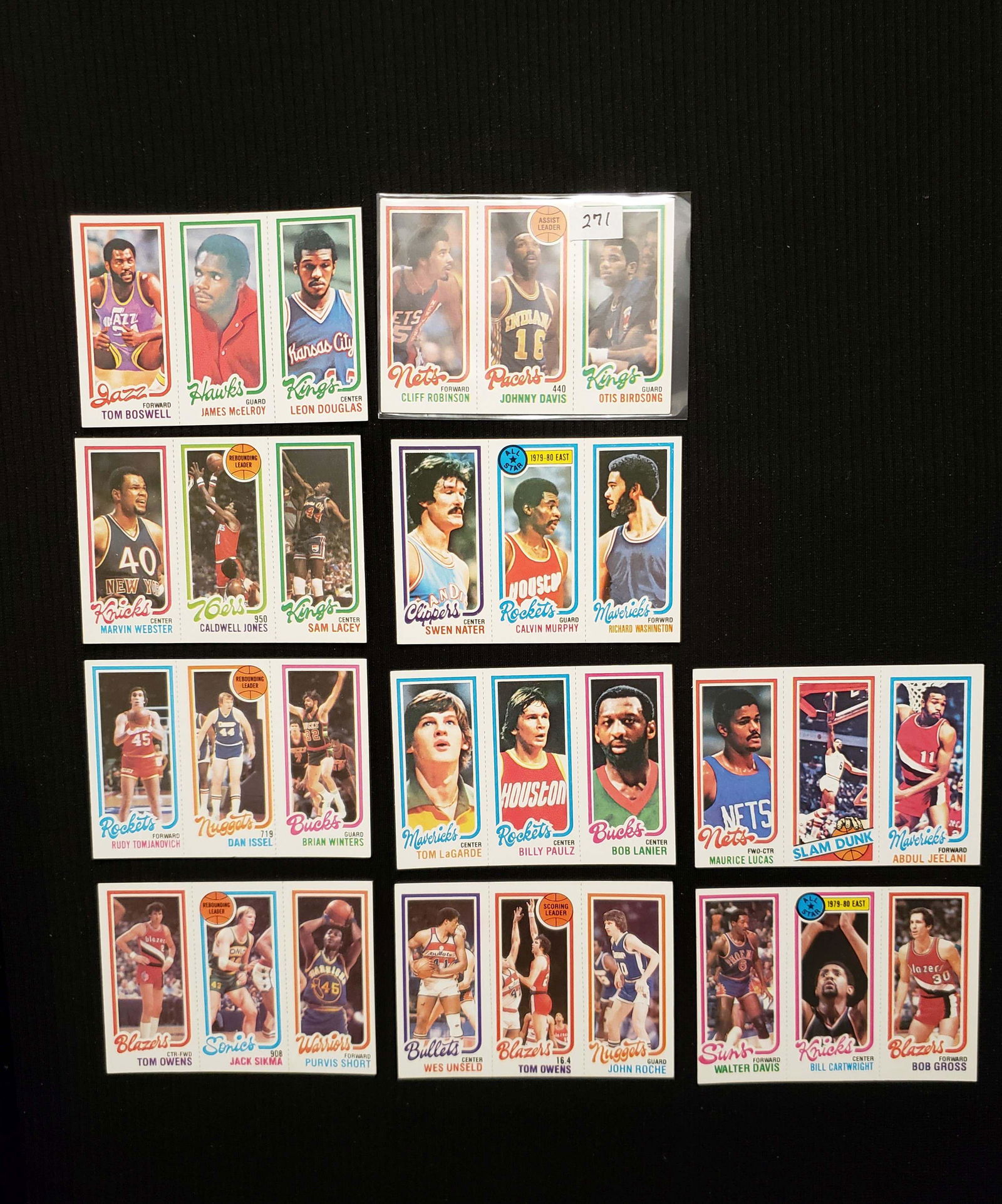 LOT OF 10 1980-81 TOPPS BASKETBALL CARDS (1 of 1)