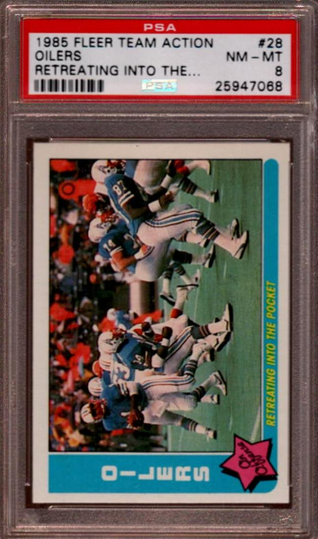 WARREN MOON GRADED ROOKIE CARD WITH EARL CAMPBELL (1 of 1)