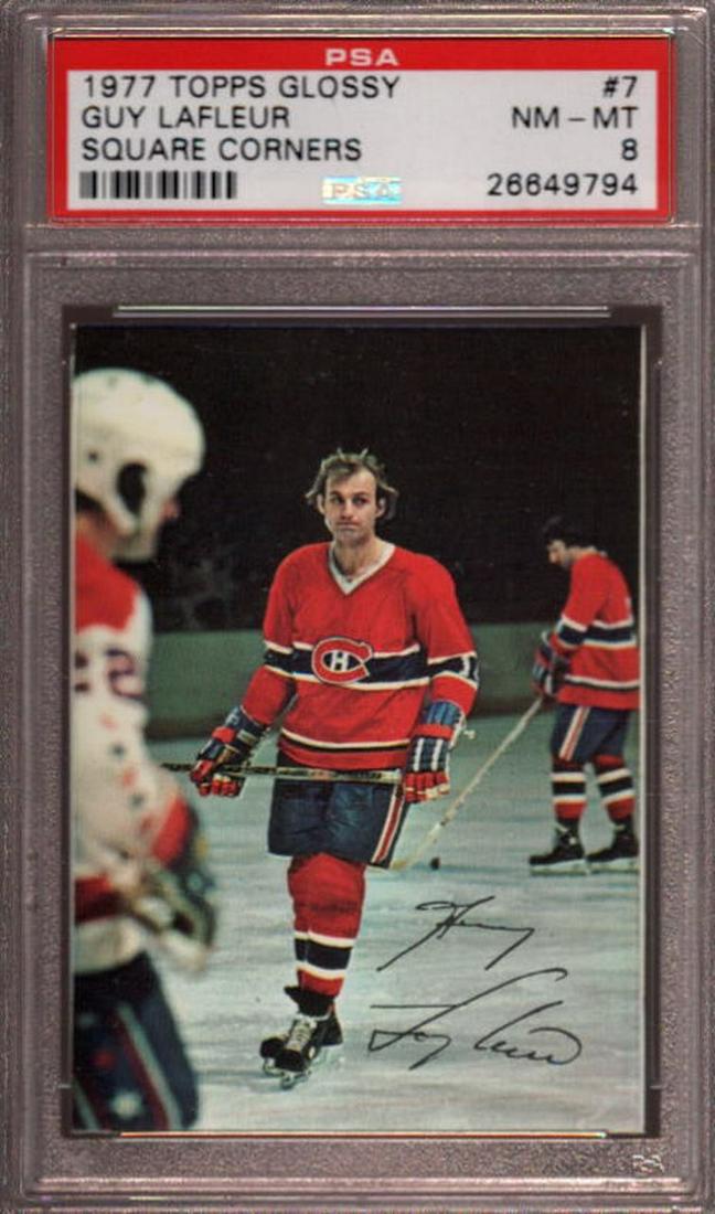 PSA GRADED GUY LAFLEUR 1977 GLOSSY CARD (1 of 1)