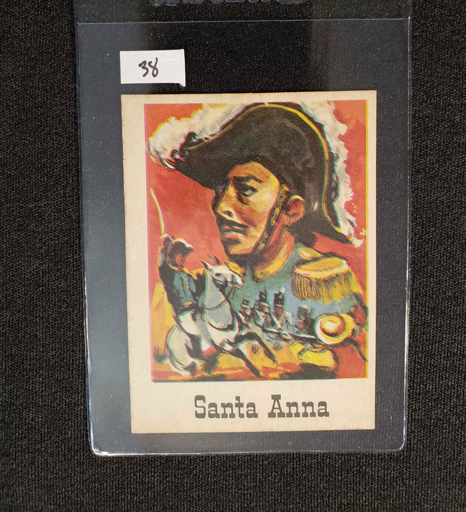 1966 LEAF GOOD GUYS AND BAD GUYS SANTA ANNA #8: The 1966 Leaf Good Guys & Bad Guys Card Set consists of 72 standard size cards measuring 2½" by 3½". The 1966 Leaf Good Guys & Bad Guys cards feature famous outlaws and law-abiding citiz