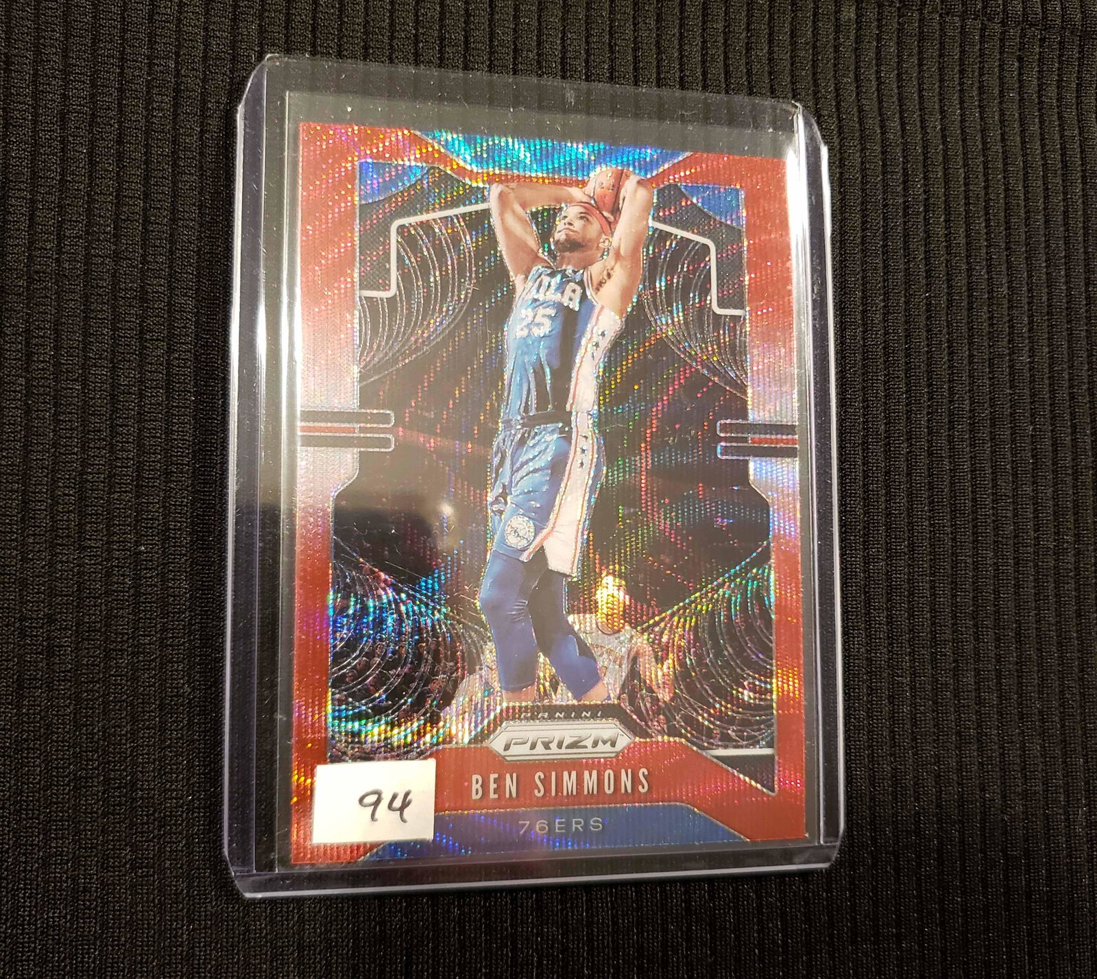 2019 PRIZM BASKETBALL BEN SIMMONS PHILLY 76ERS PRIZM SP: BEN SIMMONS RUBY RED WAY SP PRIZM PARALLEL