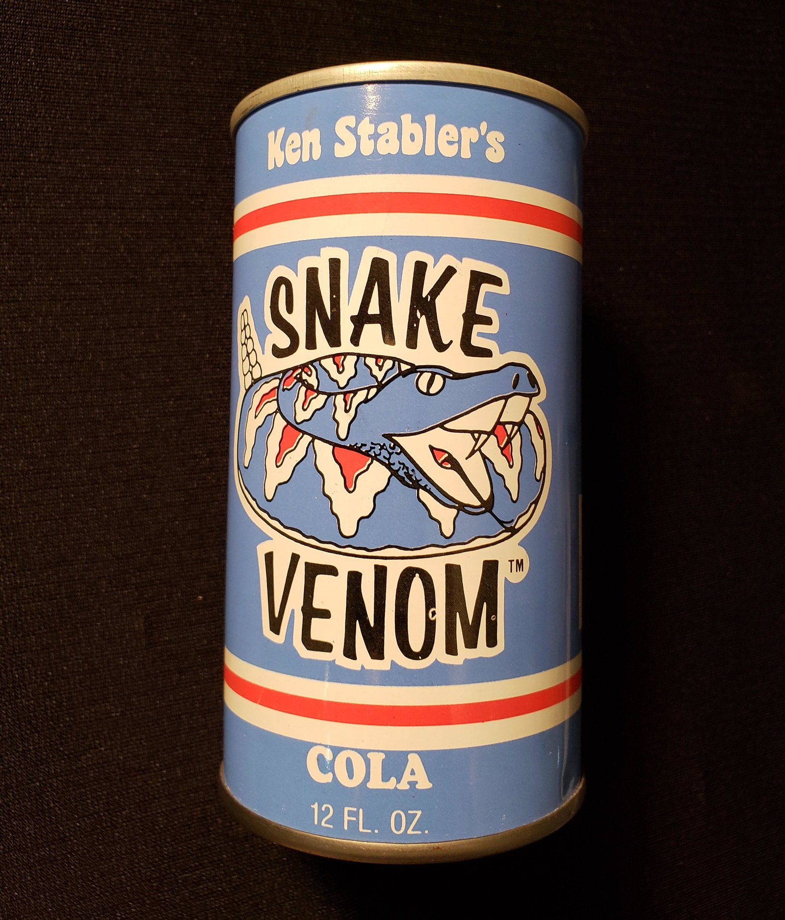 Ken Stabler: Nice VINTAGE old air filled display can. Wharton Texas Houston Oilers. CAN IS NEAR MINT WITH NO RUST SMALL GLUE OVERRUN ON BOTTOM
