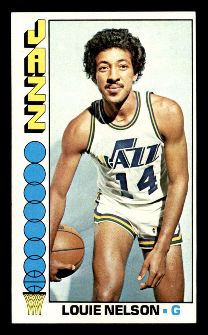 1976 TOPPS BASKETBALL CARDS BIG 5X7 CARDS: #17 Louie Nelson