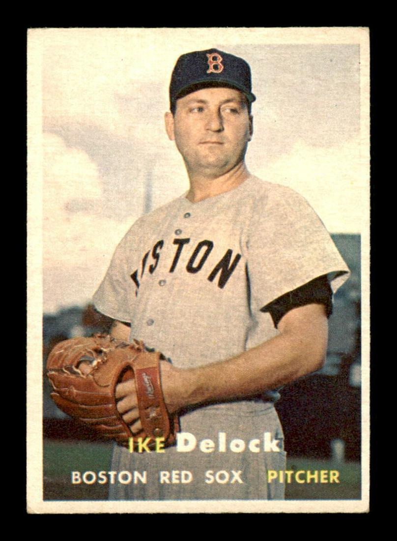 VINTAGE 1957 TOPPS BASEBALL CARDS: #63 Ike Delock - 1957 Topps Baseball Cards