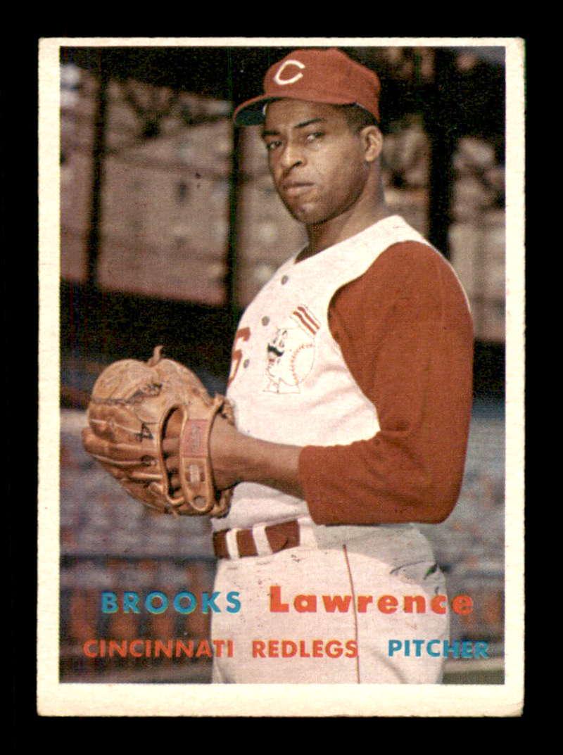 VINTAGE 1957 TOPPS BASEBALL CARDS: #66 Brooks Lawrence - 1957 Topps Baseball Cards