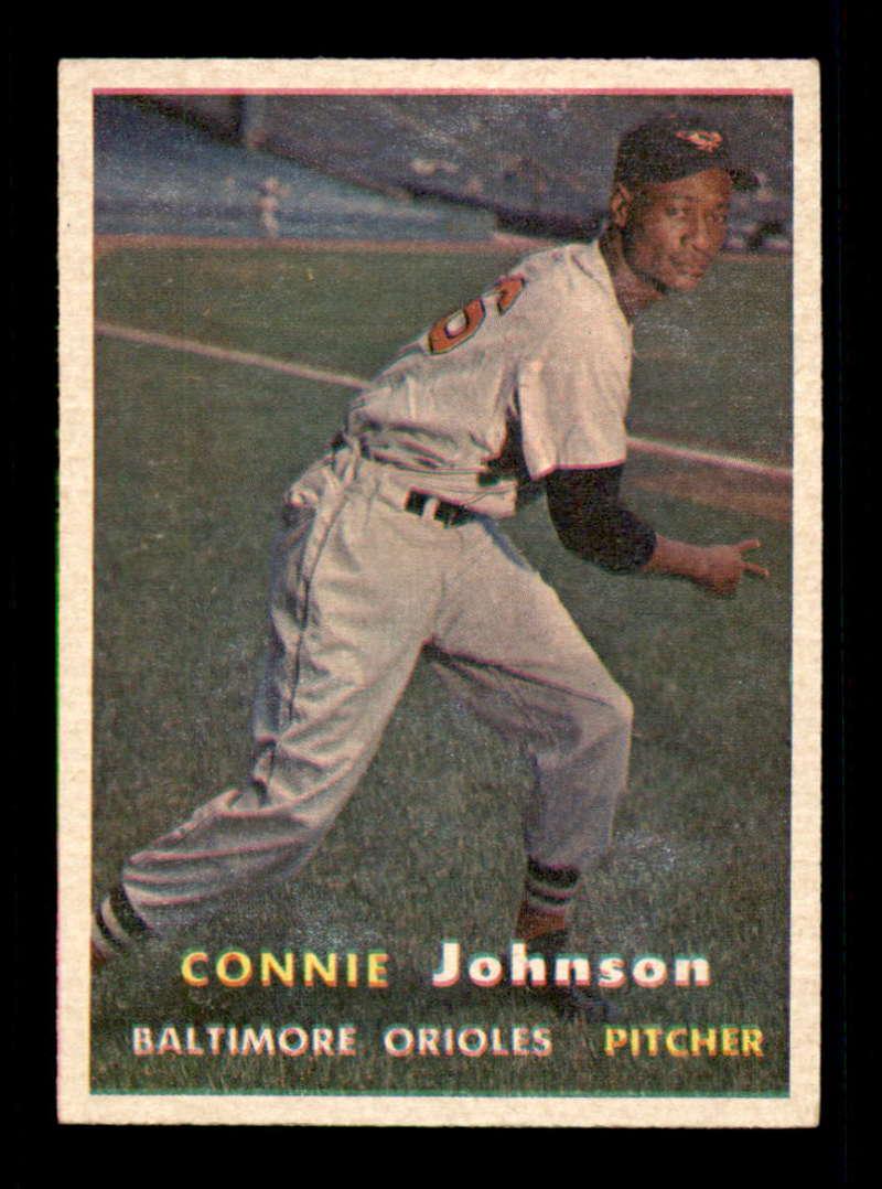 VINTAGE 1957 TOPPS BASEBALL CARDS: 1957 Topps #43 Connie Johnson EXMT/EXMT+