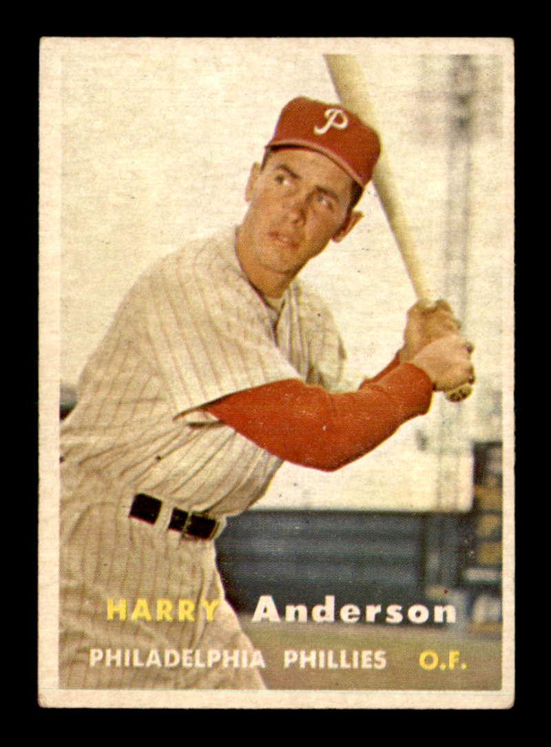 VINTAGE 1957 TOPPS BASEBALL CARDS: 1957 Topps #404 Harry Anderson RC VG/VGEX