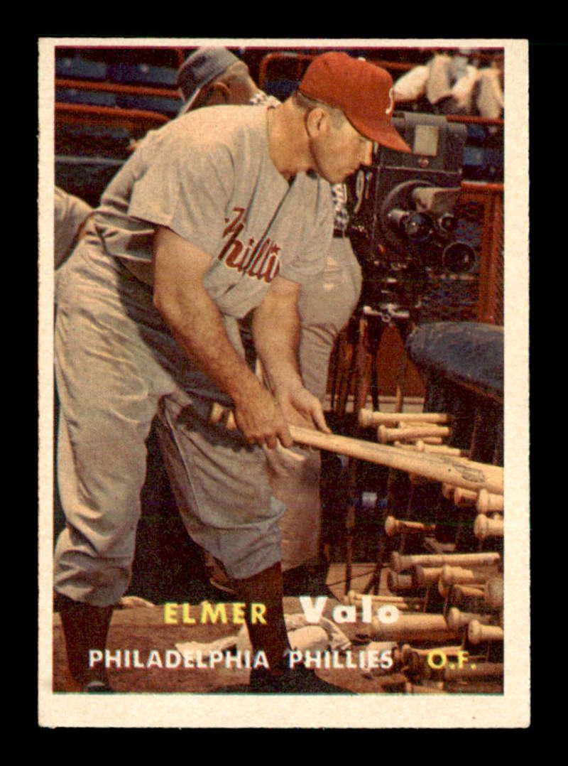 VINTAGE 1957 TOPPS BASEBALL CARDS: 1957 Topps #54 Elmer Valo EX/EX+