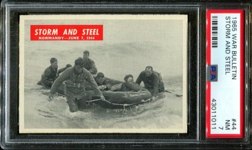 GRADED 1965 WAR BULLETIN #44 STORM AND STEEL PSA 7: LOW POPULATION OF ONLY 4! 1965 WAR BULLETIN #44 STORM AND STEEL POP 4 PSA 7.