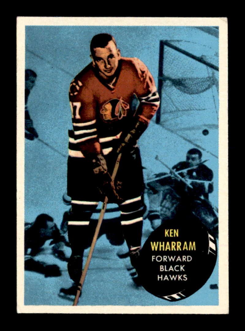 VINTAGE 1960'S TOPPS HOCKEY CARD: 1961 Topps HOCKEY CARD #30 Ken Wharram BLACK HAWKS EX