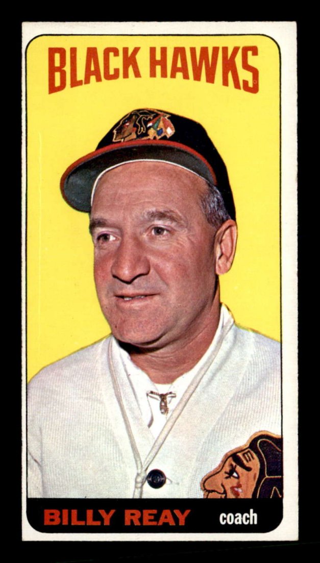 VINTAGE 1964 TOPPS HOCKEY CARD TALL BOY: 1964 Topps HOCKEY #38 Billy Reay COACH CHI. BLACK HAWKS EXCELLENT ++ COND. THESE TALL BOYS GETTING HARDER AND HARDER TO FIND