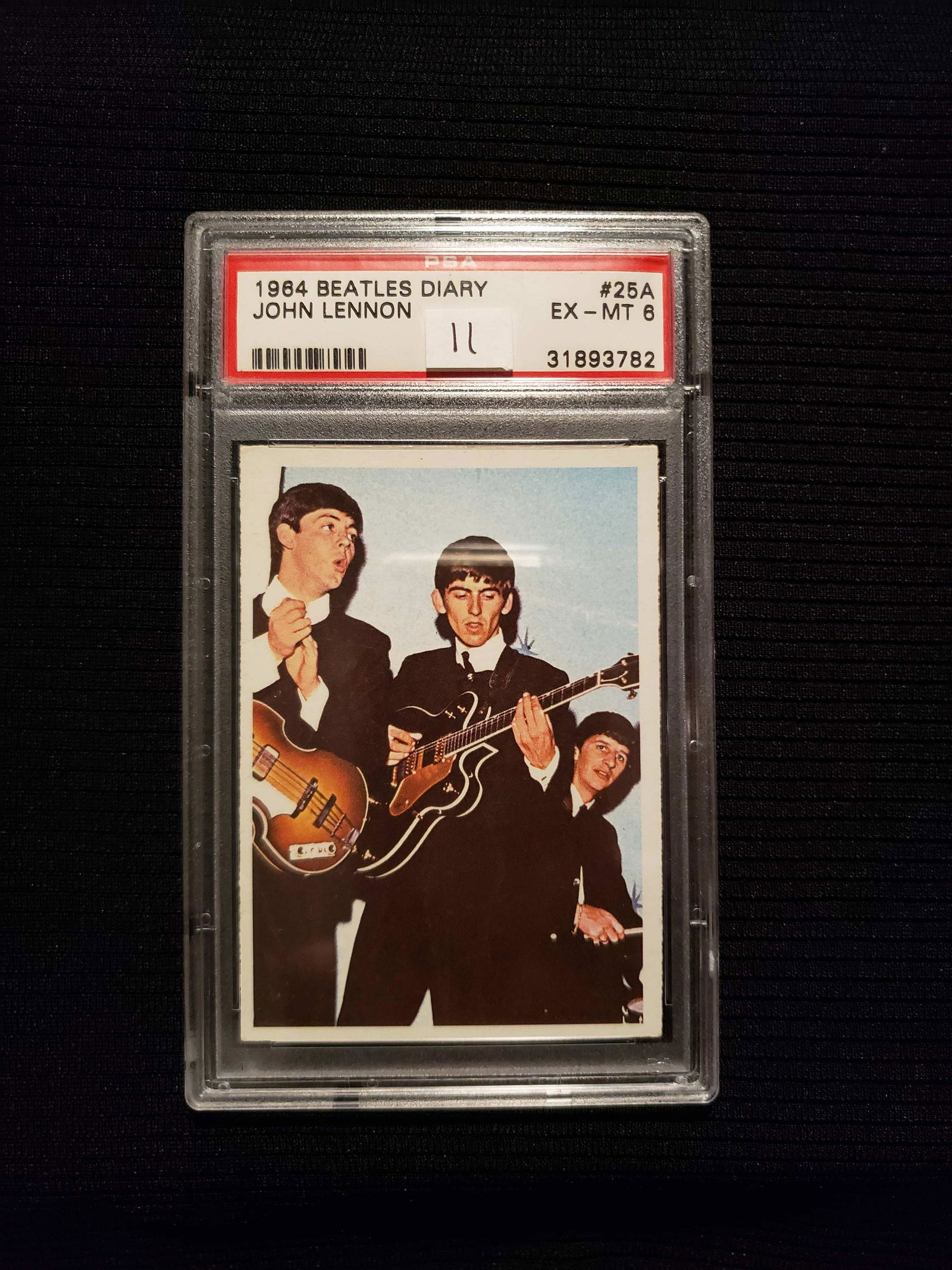PSA GRADED 1964 BEATLES DIARY #25A JOHN LENNON: PSA GRADED 1964 BEATLES DIARY #25A JOHN LENNON