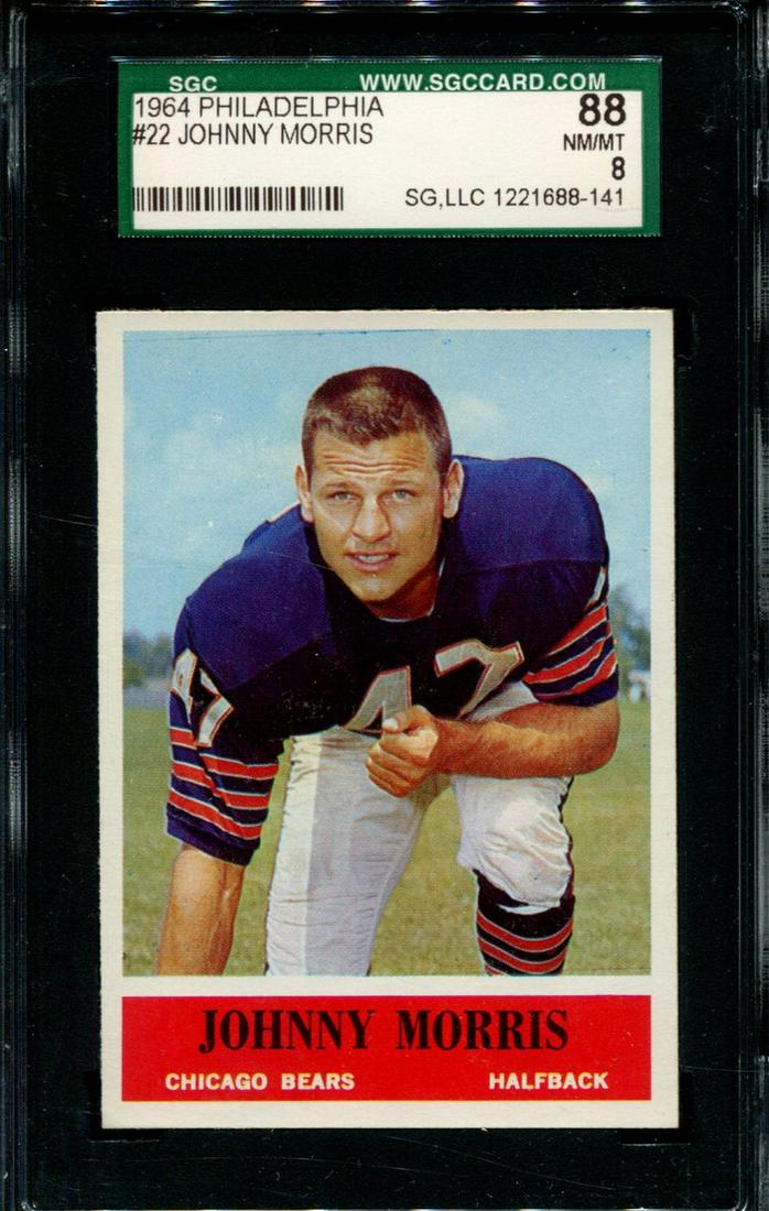 1964 PHILADELPHIA #22 JOHNNY MORRIS SGC 88 (1 of 1)