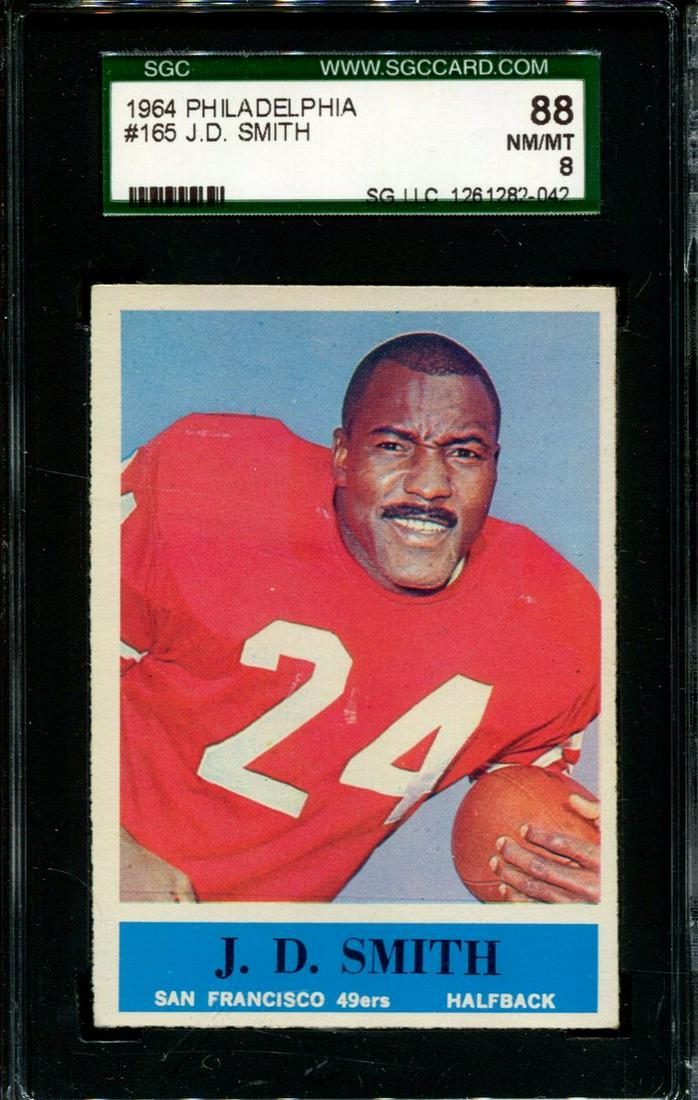 1964 PHILADELPHIA #165 J.D. SMITH SGC 88: 1964 PHILADELPHIA #165 J.D. SMITH SGC 88