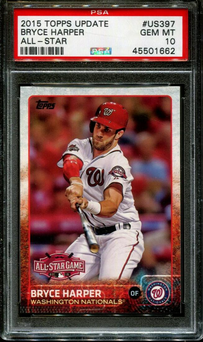 2015 TOPPS UPDATE ALL-STAR #US397 BRYCE HARPER PSA 10 (1 of 1)