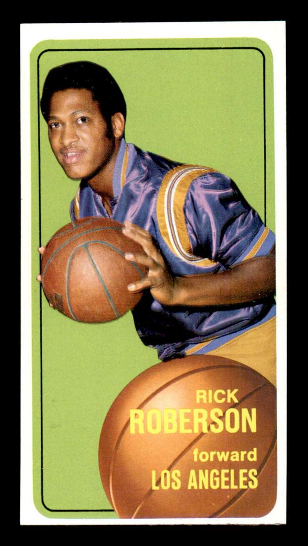 TALL BOY VINTAGE NBA BASKETBALL CARDS: LA LAKERS #23 Rick Roberson - 1970 Topps Basketball Cards