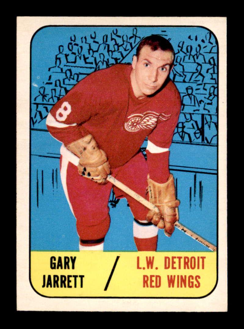 1967 Topps Hockey #44 Gary Jarrett Detroit Red Wings: VINTAGE TOPPS HOCKEY CARD 1967 Topps Hockey #44 Gary Jarrett Detroit Red Wings