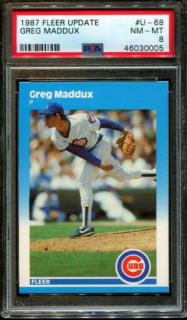 PSA GRADED GREG MADDUX ROOKIE CARD HOFER (1 of 1)