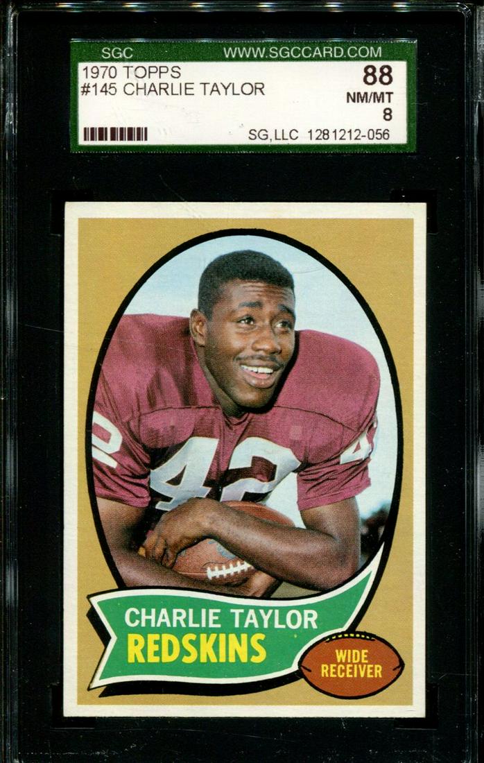 SGC GRADED CHARLIE TAYLOR FOOTBALL CARD (1 of 1)