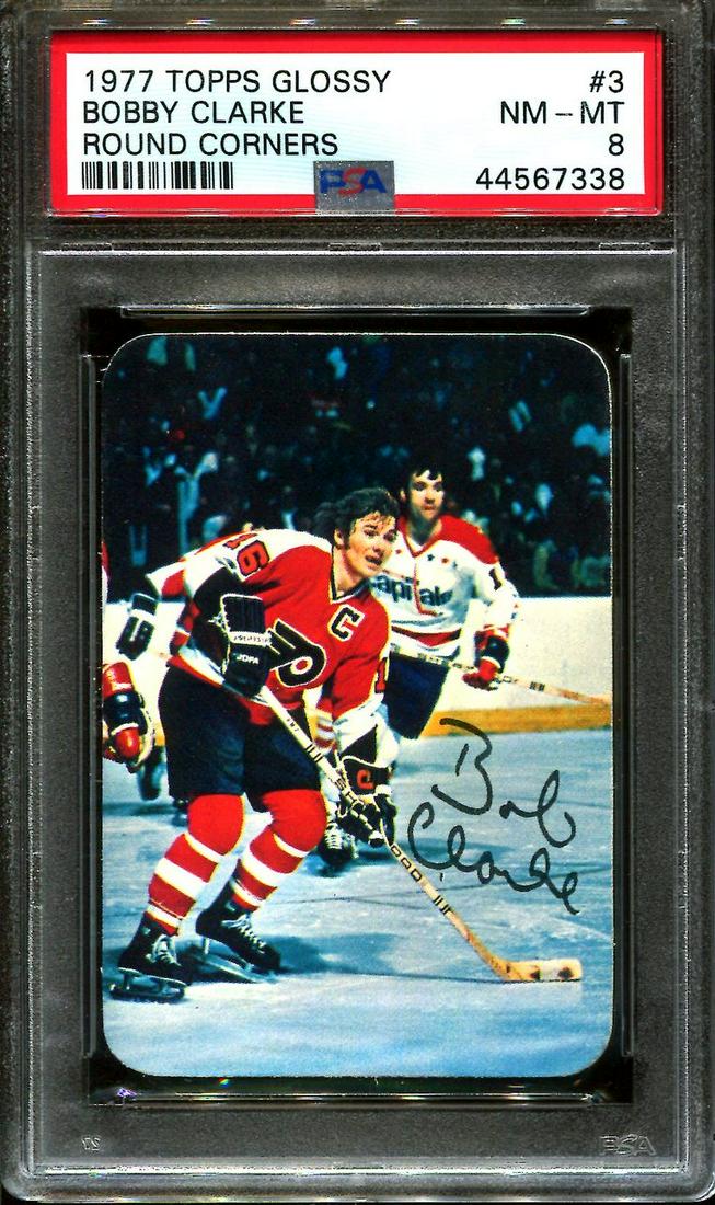 PSA GRADED VUNTAGE BOBBY CLARK GLOSSY CARD (1 of 2)