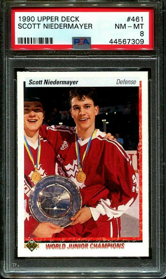 PSA GRADED SCOTT NIEDERMAYER NHL HALL OF FAMER ROOKIE (1 of 1)