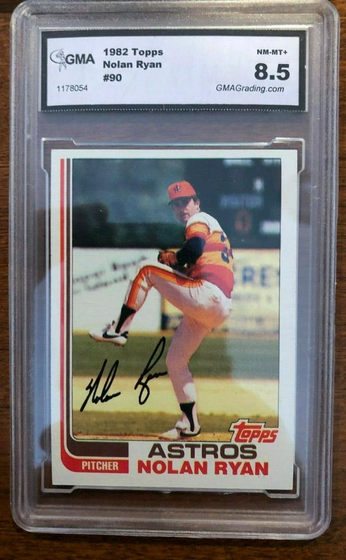 Nolan Ryan Graded 1982 Topps Baseball Card (1 of 1)