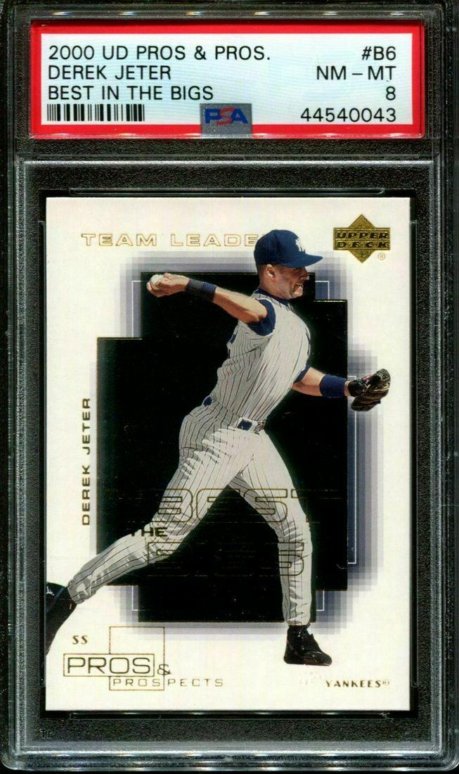 2000 UD PROS & PROS. BEST IN THE BIGS #B6 DEREK JETER (1 of 2)