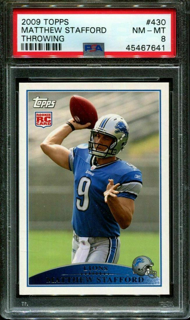 PSA GRADED MATTHEW STAFFOR ROOKIE CARD (1 of 2)