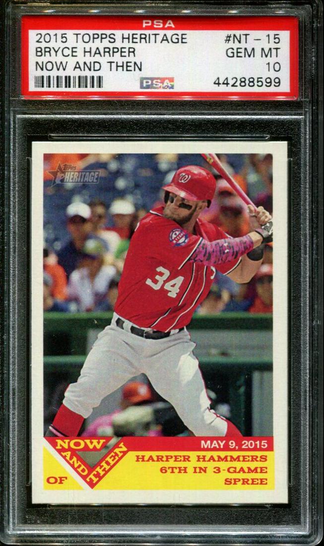 GEM MINT PSA 10 BRYCE HARPER HERITAGE INSERT CARD (1 of 1)