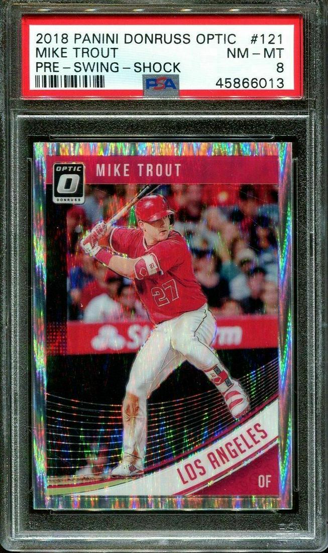 MIKE TROUT POP 1 PSA GRADED OPTIC SHOCK PRIZM (1 of 1)