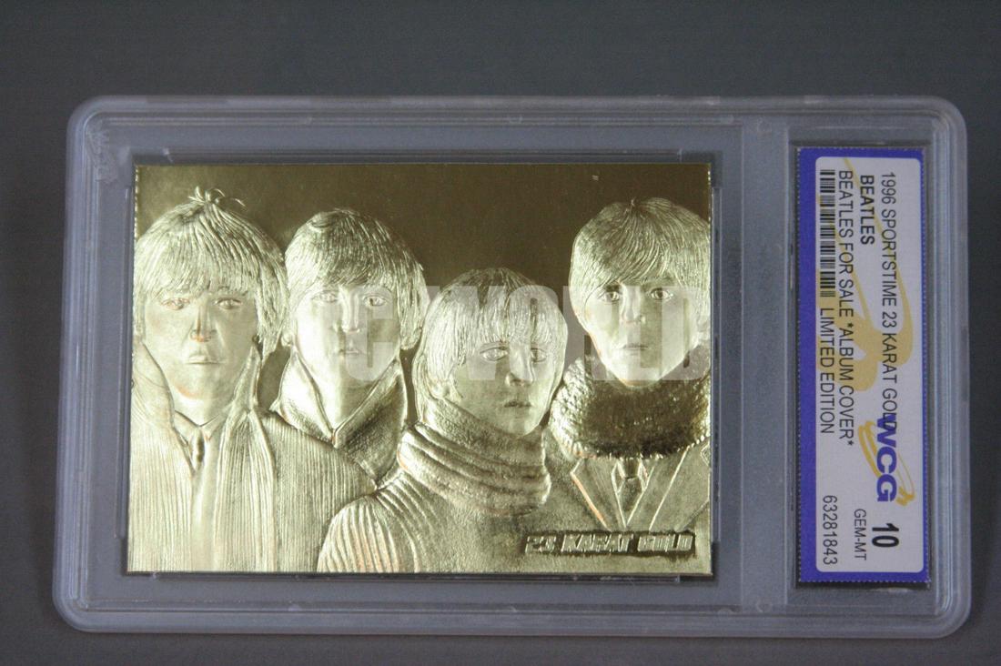 1996 BEATLES 23KT GOLD CARD Graded GEM-MINT 10: 1996 BEATLES FOR SALE 23KT GOLD CARD Graded GEM-MINT 10 #RK1