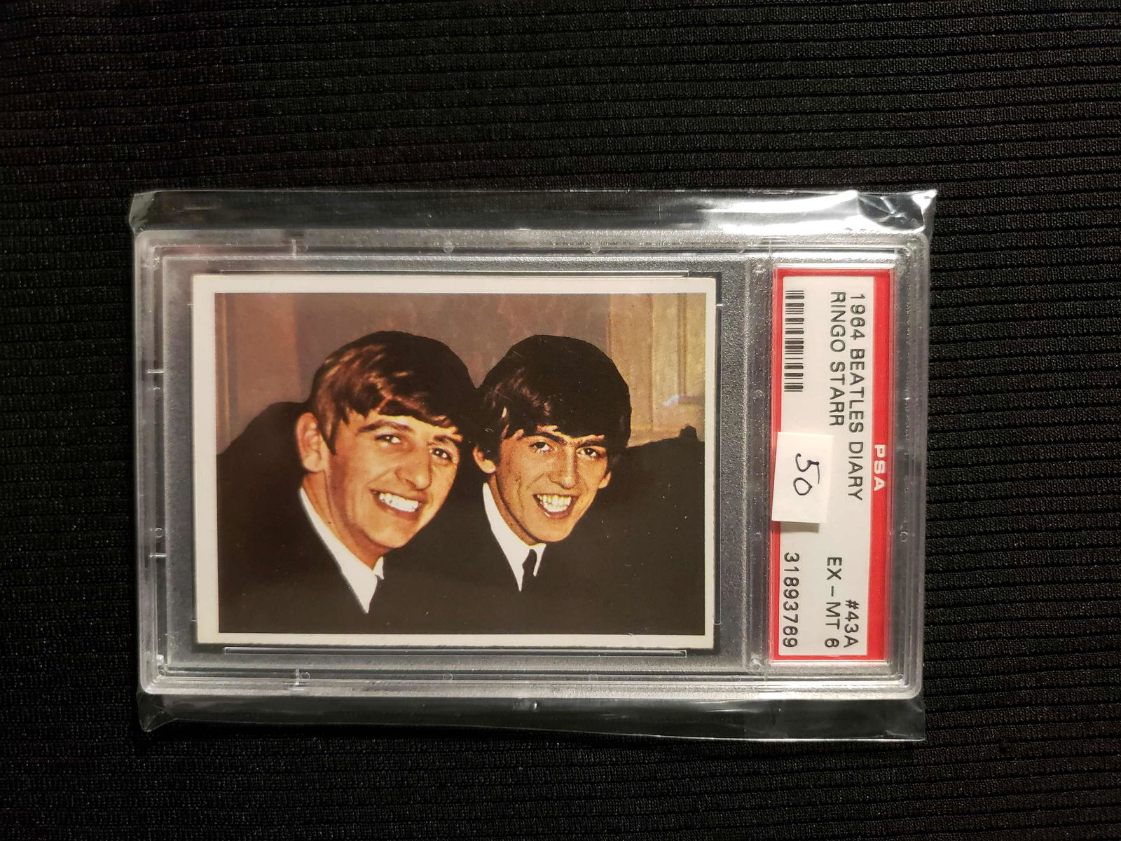 PSA GRADED 1964 BEATLES CARD RINGO STARR (1 of 2)