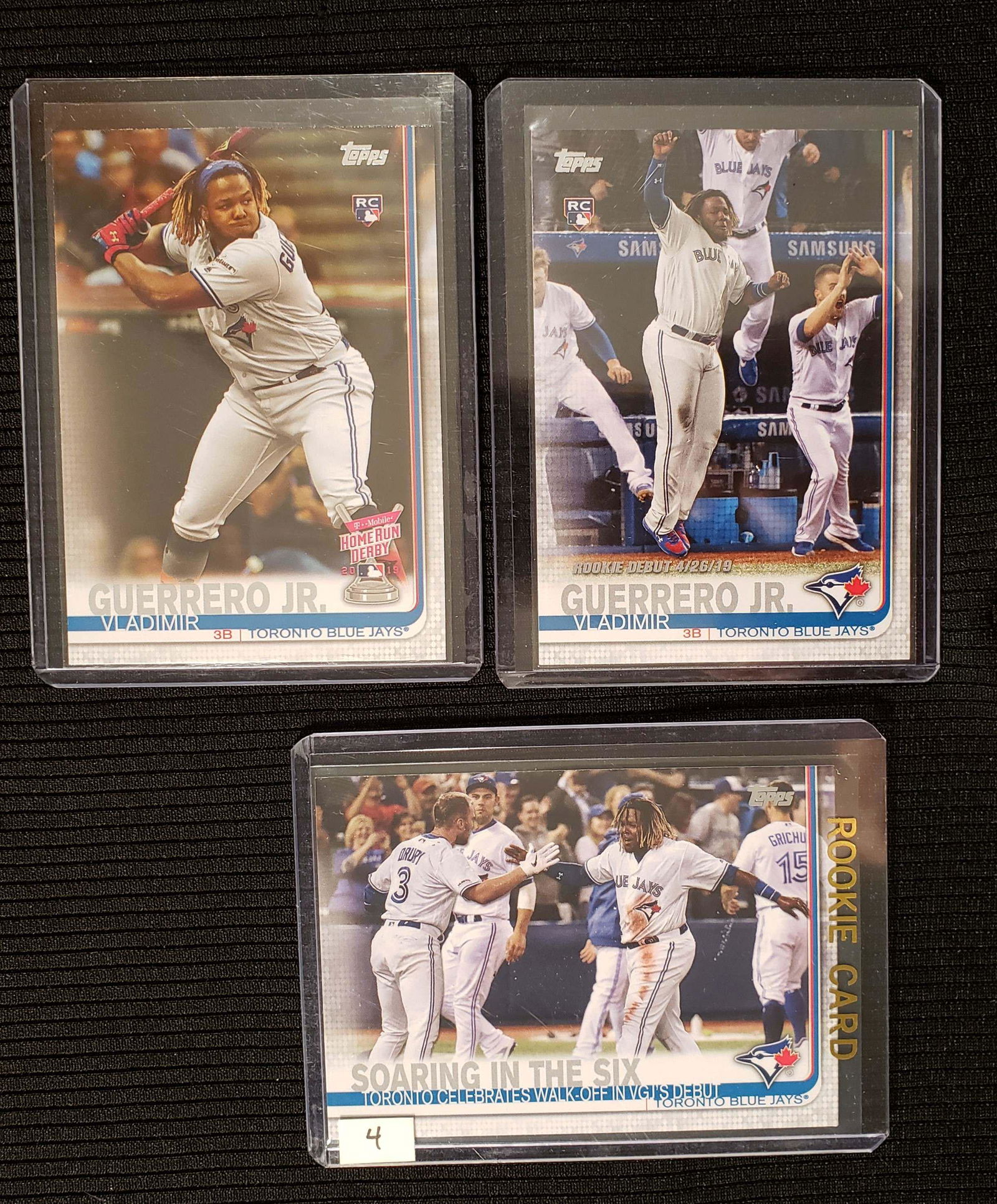 LOT OF 3 VLADIMIR GUERRERO JR. ROOKIE CARDS (1 of 1)