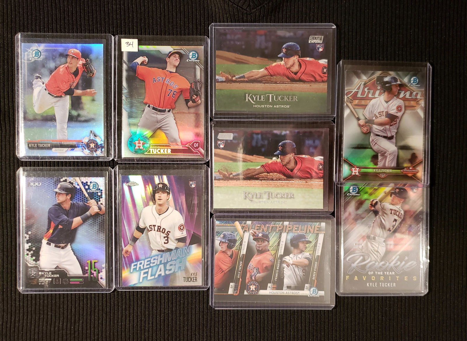 LOT OF 9 KYLE TUCKER ASTROS ROOKIE SHORT PRINTS (1 of 1)