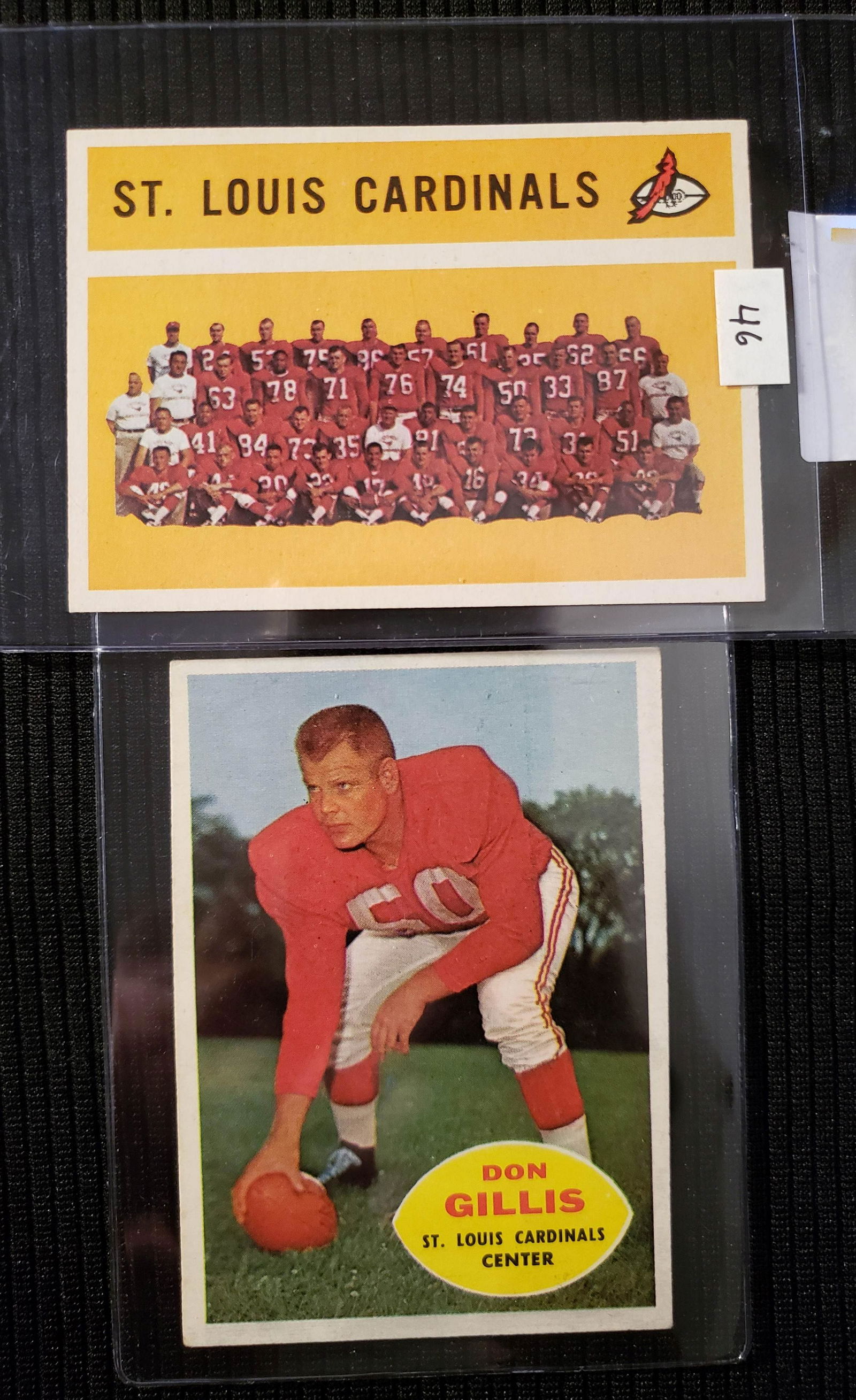 1960 TOPPS FOOTBALL ST. LOUIS CARDINALS (1 of 1)
