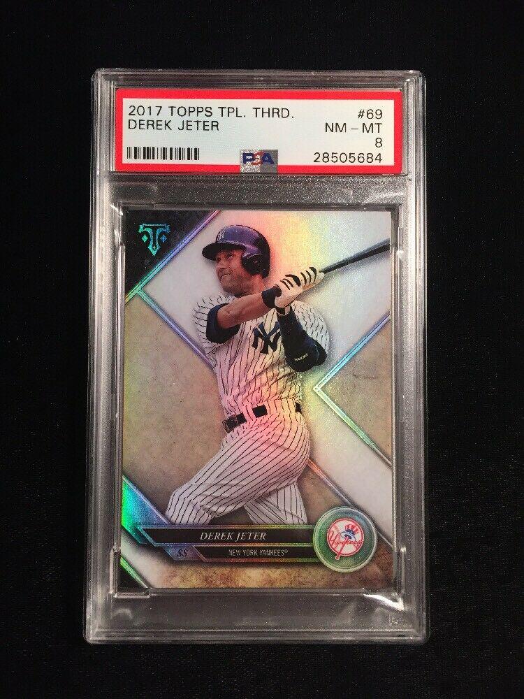 2017 Topps Triple Threads Derek Jeter #69 PSA 8 (1 of 2)