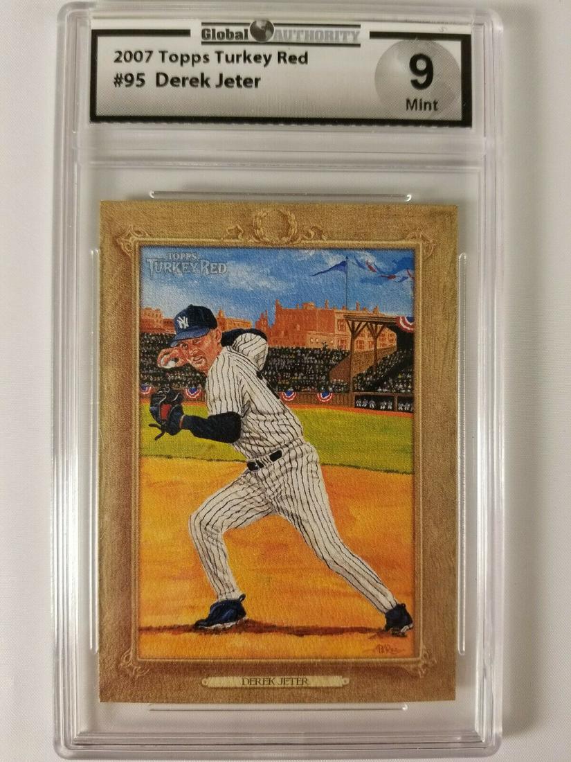 SLABBED DEREK JETER 2007 TOPPS TURKEY RED (1 of 1)