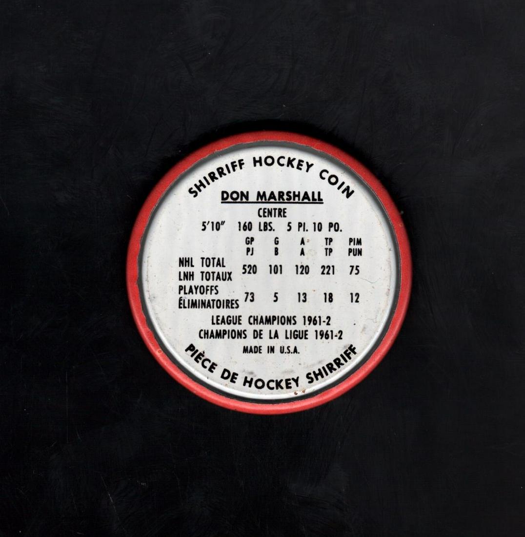 1962-63 Shirriff Salada Hockey Coin #11 Bert Olmstead (1 of 2)