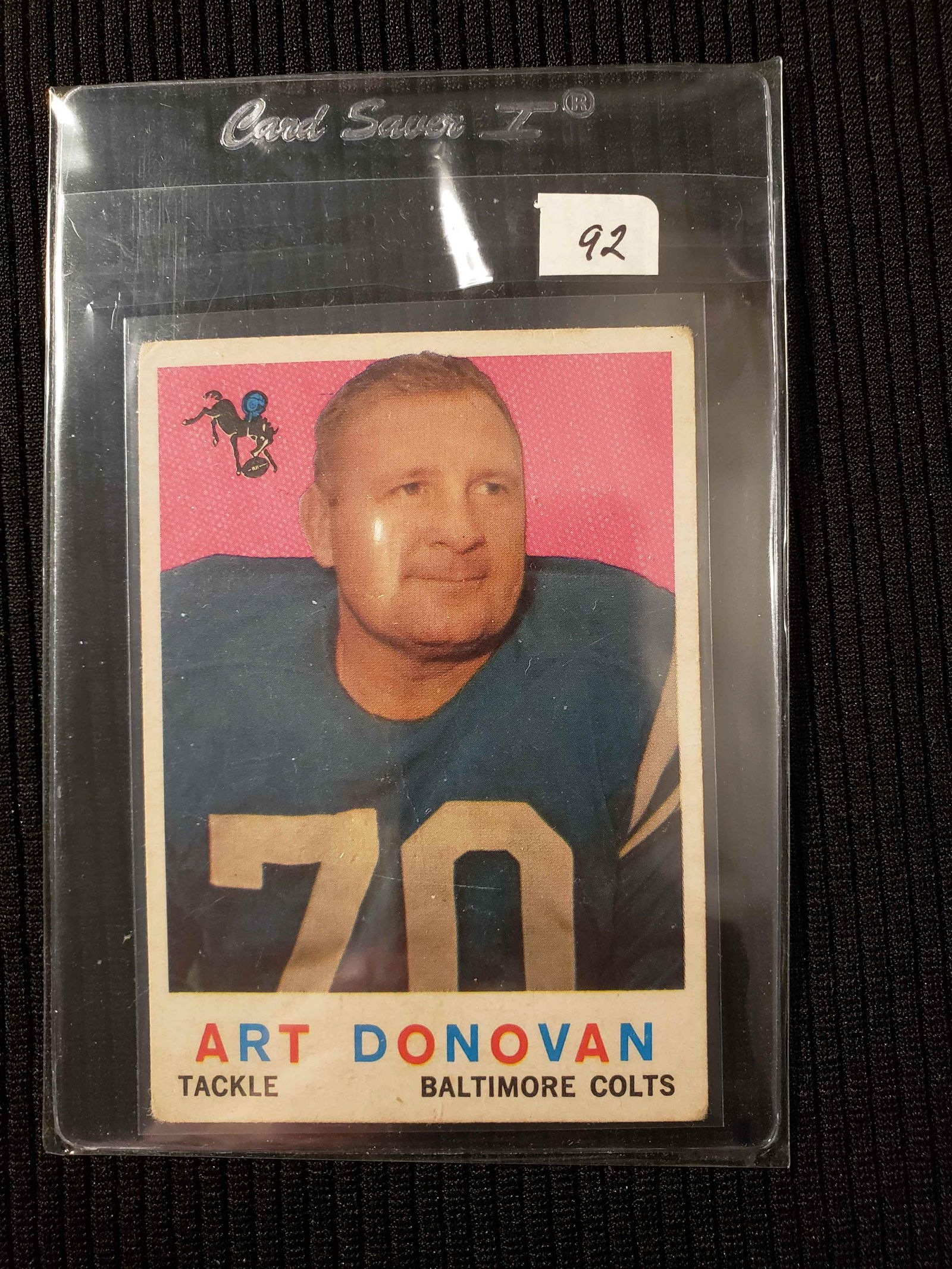 ART DONOVAN BALT. COLTS HALL OF FAMER (1 of 2)