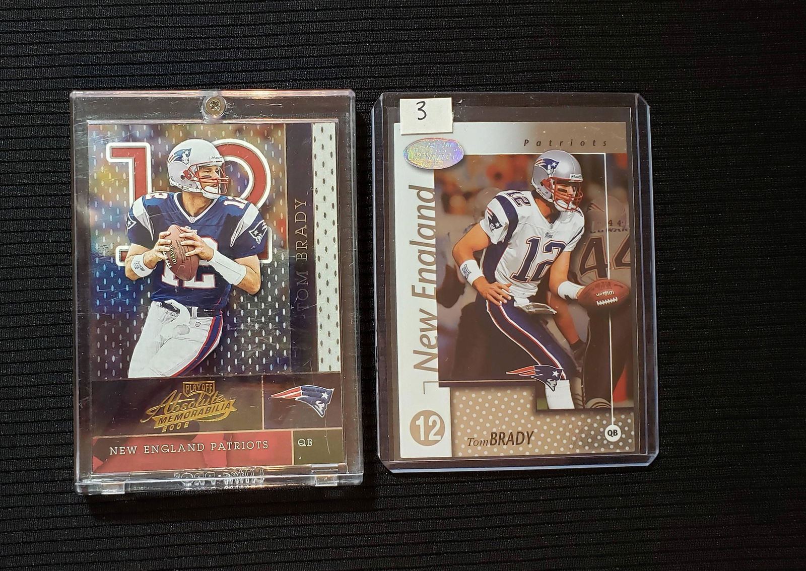 LOT OF 2 EARLY TOM BRADY 2ND YEAR CARDS (1 of 1)