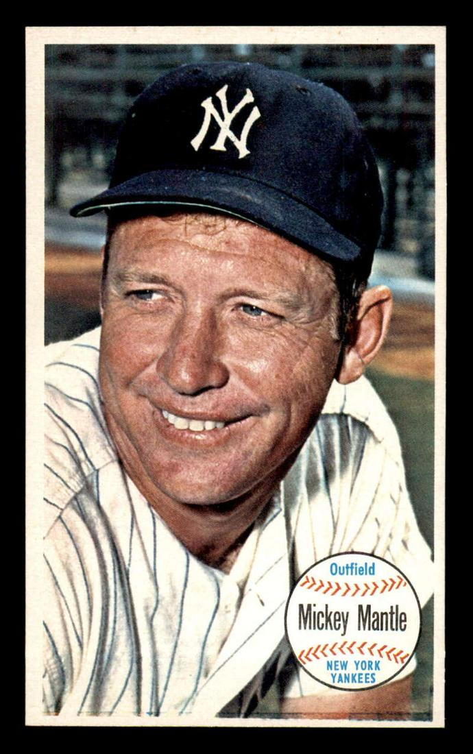 1964 Topps Giants JUMBO 5X7 Mickey Mantle EXMT (1 of 2)